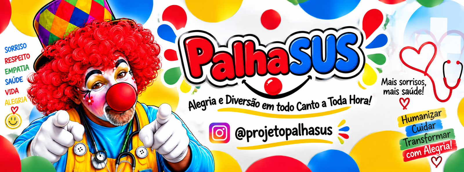 Arte institucional do Projeto PalhaSUS