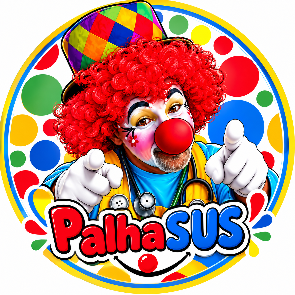 Logo circular do PalhaSUS